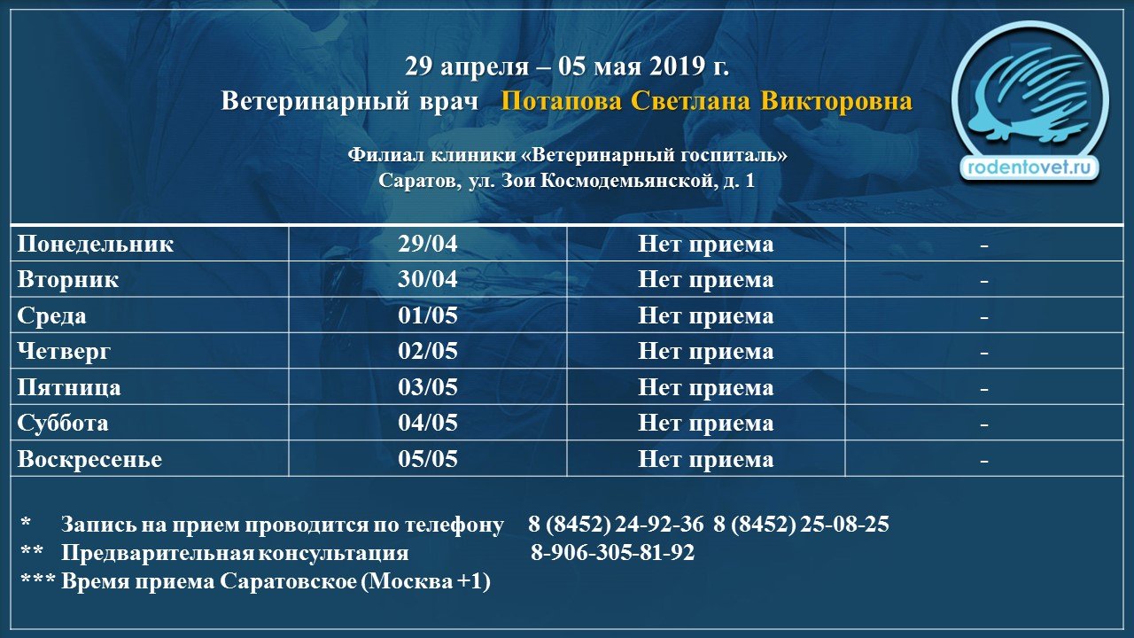 Потапова С.В. на обучении с 29.04 по 06.05
